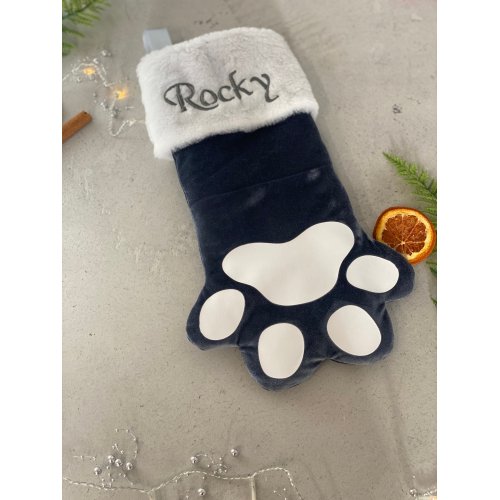 Nimeline jõulusokk „Kassi käpajälg“